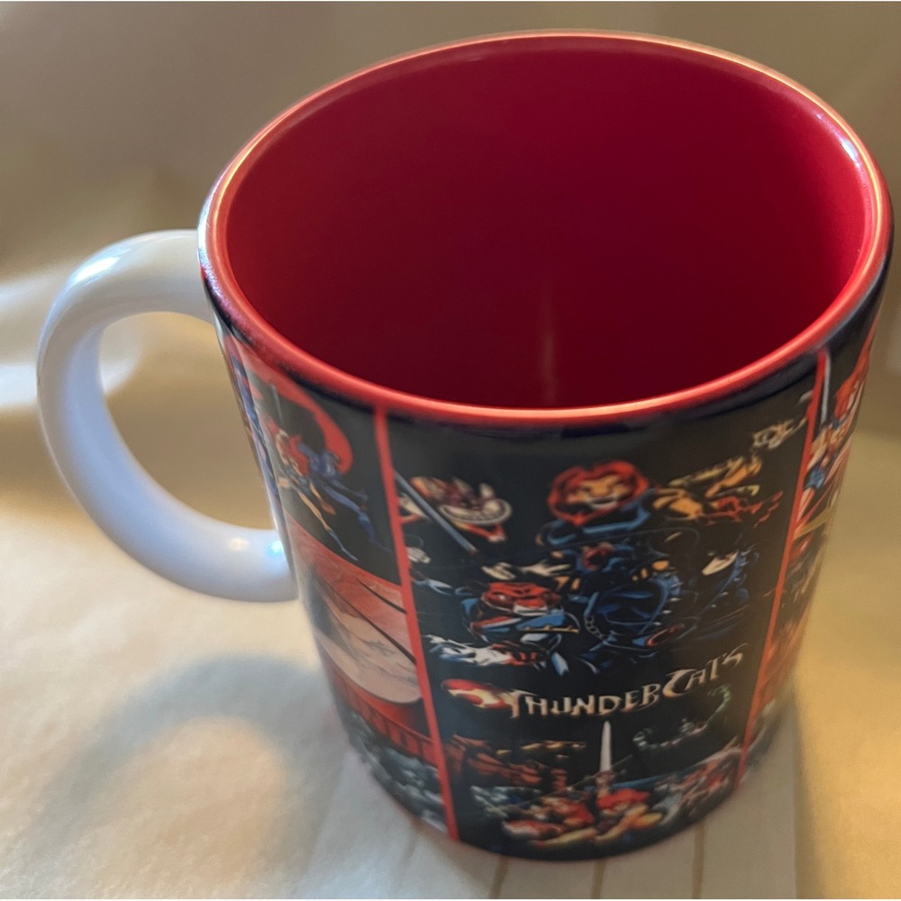 Thundercats Cartoon TV Show Black and Red Coffee Mug Retro Collectible